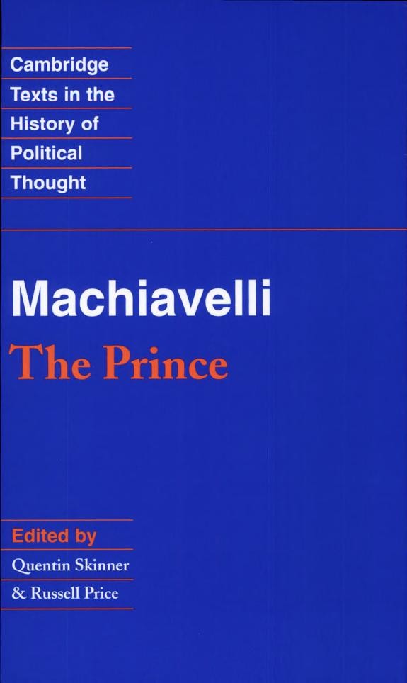 The Prince by Niccolò Machiavelli