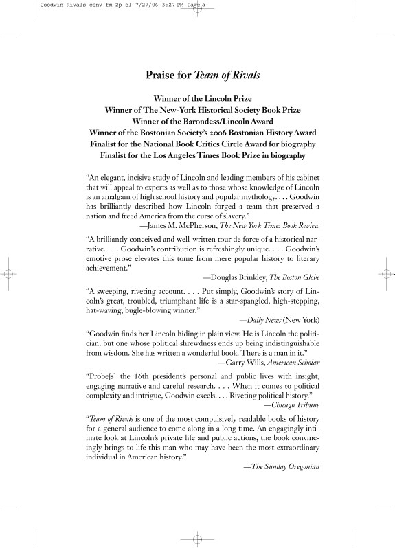 Team of Rivals by Doris Kearns Goodwin